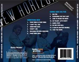 Back Cover Album New Horizons - Something New  | funkytowngrooves usa records | HTS 004 | US
