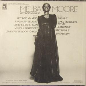 Back Cover Album Melba Moore - Get Into My Mind