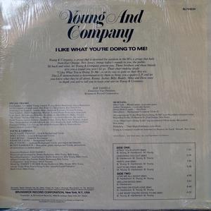 Back Cover Album Young And Company - I Like (What You're Doing To Me)