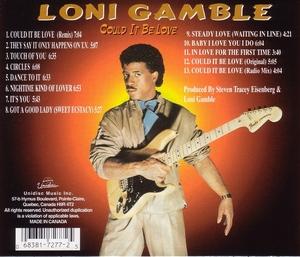 Back Cover Album Loni Gamble - Could It Be Love