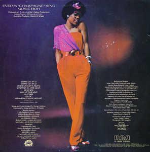 Back Cover Album Evelyn 'champagne' King - Music Box