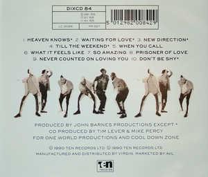 Back Cover Album Cool Down Zone - New Direction