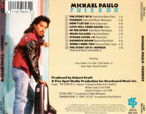 Back Cover Album Michael Paulo - Fusebox