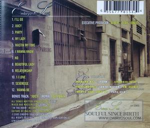 Back Cover Album Eijay - Embryo Soul