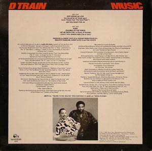 Back Cover Album D-train - Music
