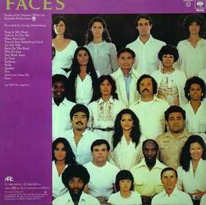 Back Cover Album Wind & Fire Earth - Faces