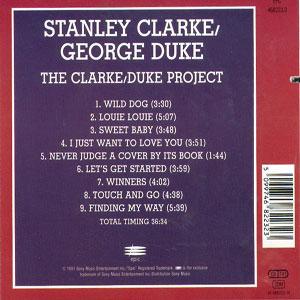 Back Cover Album Stanley Clarke - The Clarke / Duke Project, Vol. 1