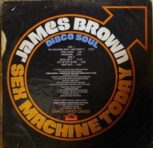 Back Cover Album James Brown - Sex Machine Today