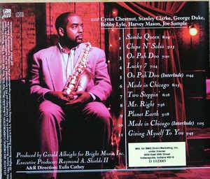 Back Cover Album Gerald Albright - Giving Myself To You