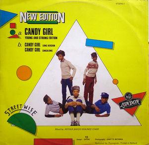 Back Cover Single New Edition - Candy Girl