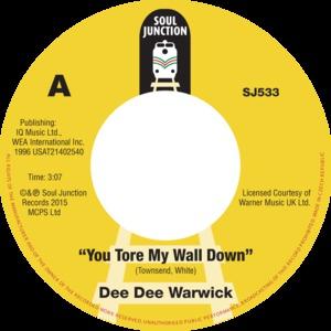 Front Cover Single Dee Dee Warwick - You Tore My Wall Down