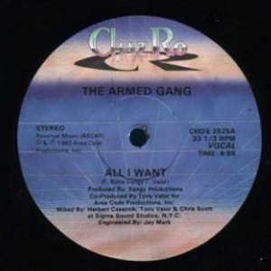 Front Cover Single Armed Gang & Kenny Claiborne - All I Want