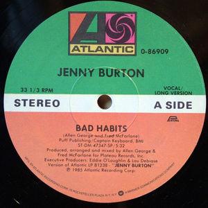 Front Cover Single Jenny Burton - Bad Habits
