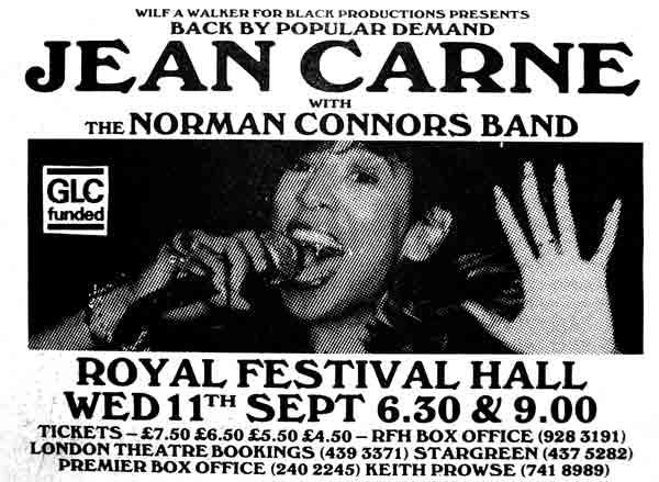 Live Jean Carne with the Norman Connors Band