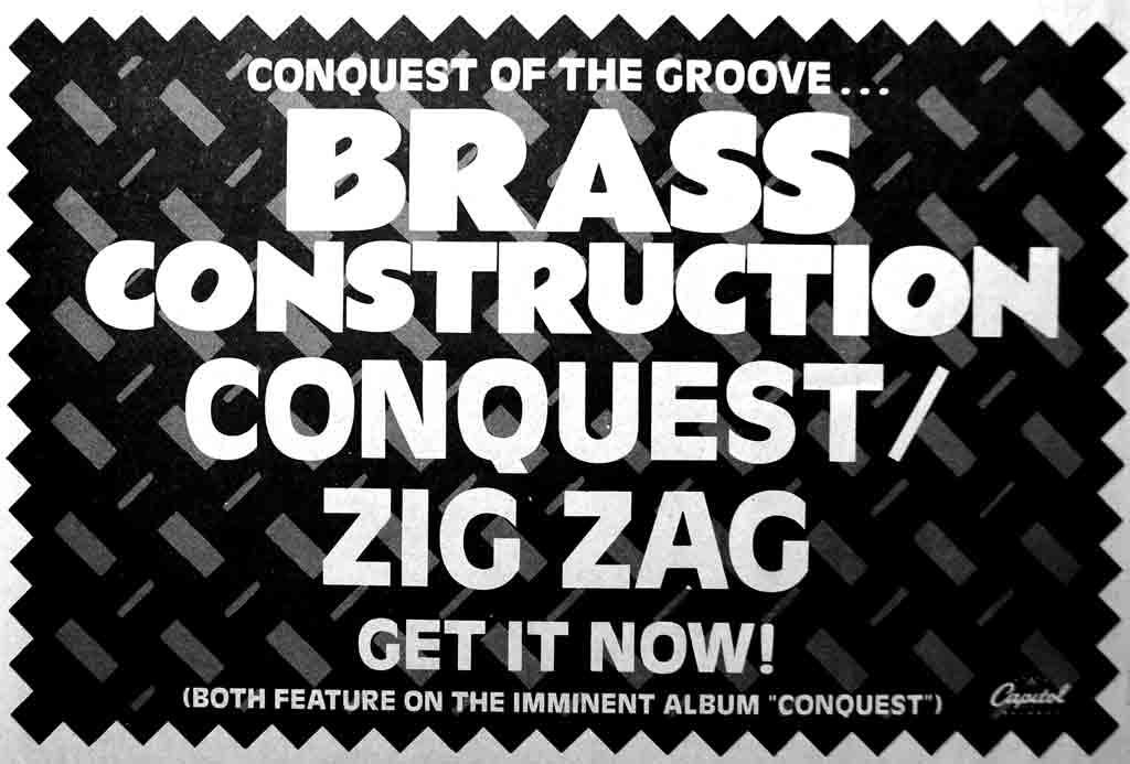 Brass Construction Conquest Zig Zag