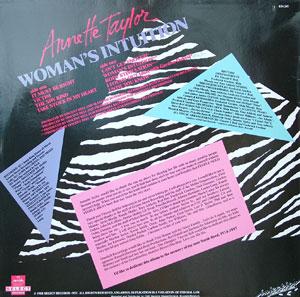 Back Cover Album Annette Taylor - Woman's Intuition