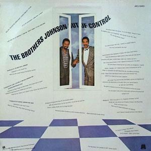 Back Cover Album The Brothers Johnson - Out Of Control