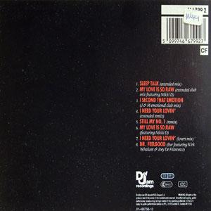 Back Cover Album Alyson Williams - Cooked The Remix Album Back Cover Album Alyson Williams - Cooked The Remix Album
