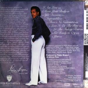 Back Cover Album Peabo Bryson - I Am Love | ptg records | PTG34198 | NL Back Cover Album Peabo Bryson - I Am Love | ptg records | PTG34198 | NL