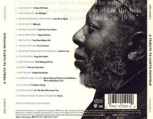 Back Cover Album Various Artists - A Tribute To Curtis Mayfield Back Cover Album Various Artists - A Tribute To Curtis Mayfield