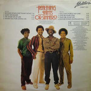 Back Cover Album The Real Thing - ...saints Or Sinners Back Cover Album The Real Thing - ...saints Or Sinners