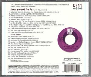 Back Cover Album Fantastic Four - The Lost Motown Album Back Cover Album Fantastic Four - The Lost Motown Album