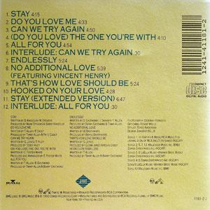 Back Cover Album Glenn Jones - All For You