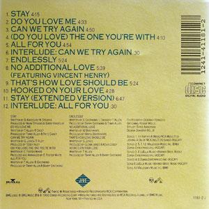 Back Cover Album Glenn Jones - All For You Back Cover Album Glenn Jones - All For You