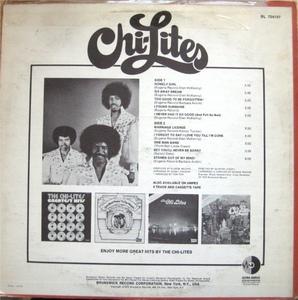 Back Cover Album The Chi-lites - The Chi-Lites [Brunswick]