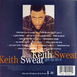 Back Cover Album Keith Sweat - Didn't See Me Coming