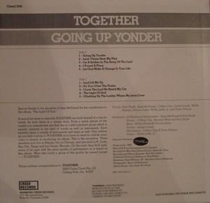 Back Cover Album Together - Going Up Yonder Back Cover Album Together - Going Up Yonder