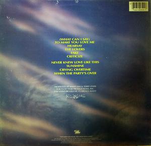 Back Cover Album Alexander O' Neal - Hearsay Back Cover Album Alexander O' Neal - Hearsay