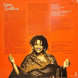 Back Cover Album Gwen Guthrie - Gwen Guthrie Back Cover Album Gwen Guthrie - Gwen Guthrie