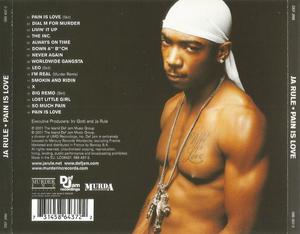 Back Cover Album Ja Rule - Pain Is Love Back Cover Album Ja Rule - Pain Is Love