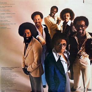 Back Cover Album Commodores - Natural High