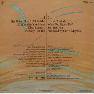 Back Cover Album Curtis Mayfield - Honesty Back Cover Album Curtis Mayfield - Honesty
