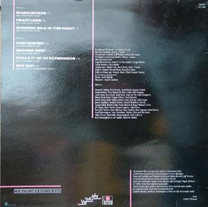 Back Cover Album Evelyn Thomas - High Energy Back Cover Album Evelyn Thomas - High Energy