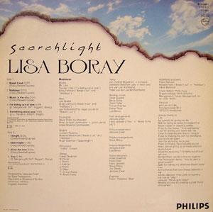 Back Cover Album Lisa Boray - Searchlight