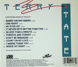 Back Cover Album Terry Tate - Terry Tate