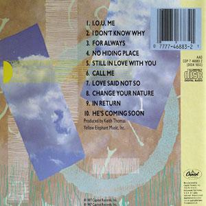 Back Cover Album Bebe And Cece Winans - BeBe & CeCe Winans