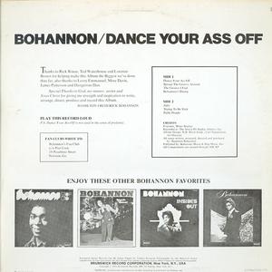 Back Cover Album Hamilton Bohannon - Dance Your Ass Off Back Cover Album Hamilton Bohannon - Dance Your Ass Off