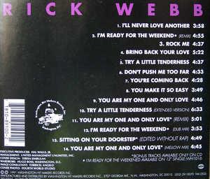 Back Cover Album Rick Webb - Rick Webb
