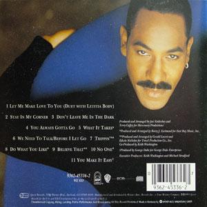Back Cover Album Keith Washington - You Make It Easy Back Cover Album Keith Washington - You Make It Easy