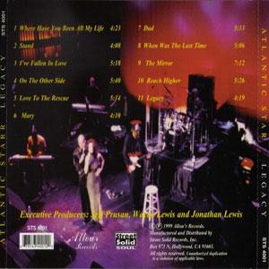 Back Cover Album Atlantic Starr - Legacy