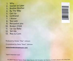 Back Cover Album London Street - Life Through Lyric And Melody