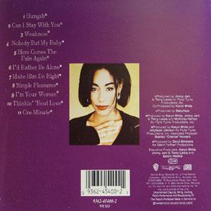 Back Cover Album Karyn White - Make Him Do Right