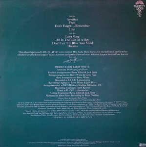 Back Cover Album Barry White - Dedicated Back Cover Album Barry White - Dedicated