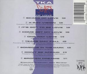 Back Cover Album Tka - Scars Of Love | tommy boy records | | US Back Cover Album Tka - Scars Of Love | tommy boy records | | US