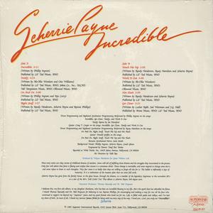 Back Cover Album Scherrie Payne - Incredible Back Cover Album Scherrie Payne - Incredible