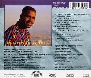 Back Cover Album Michael White - No Rules Back Cover Album Michael White - No Rules